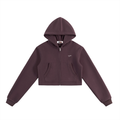 WOMEN CROPPED ZIP-UP HOODIE 001