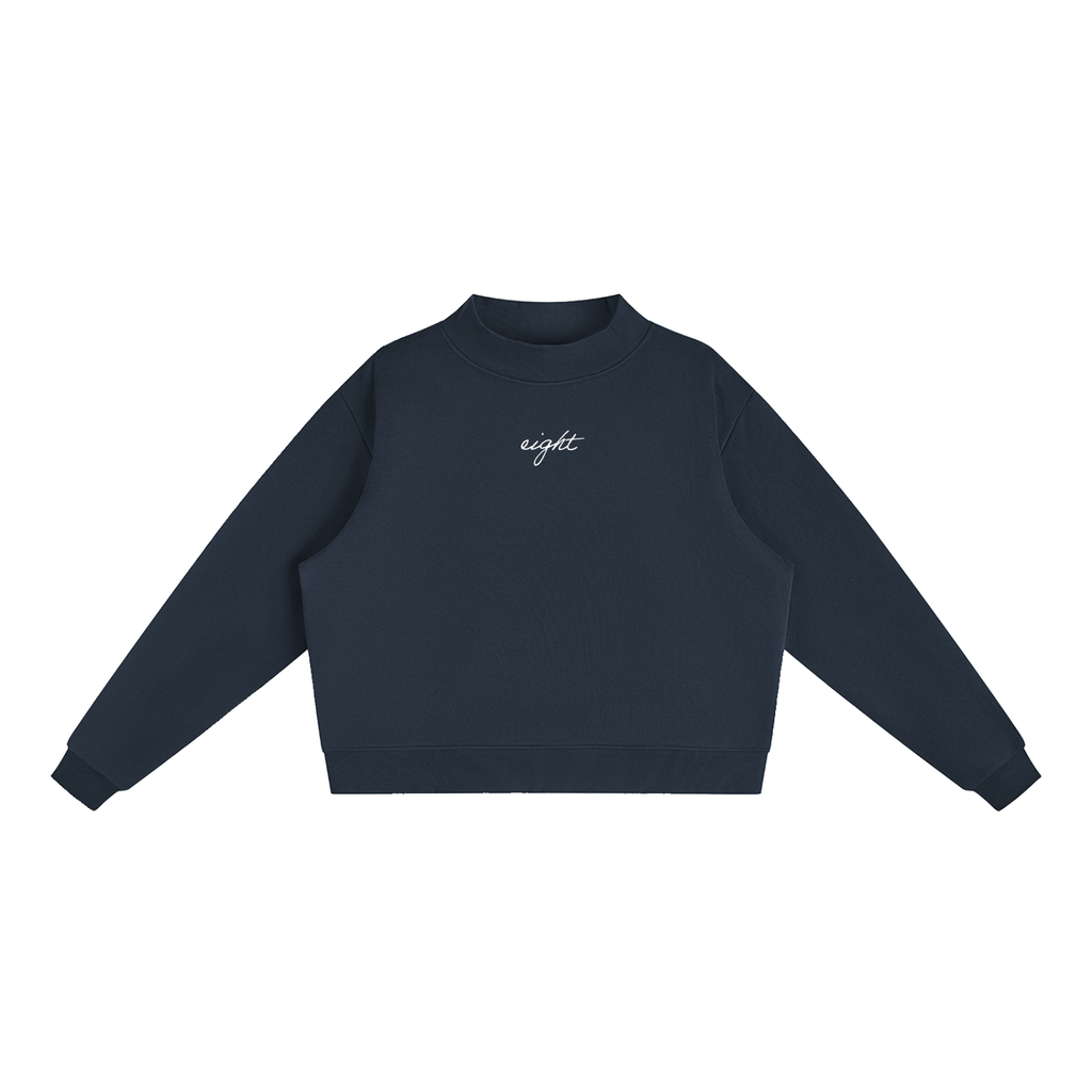WOMEN MOCK-NECK CREW SWEATSHIRT 001